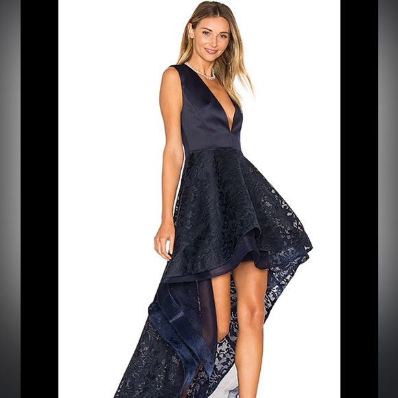 Bronx and Banco Dresses & Skirts - Bronx and Banco Navy High Low Gown